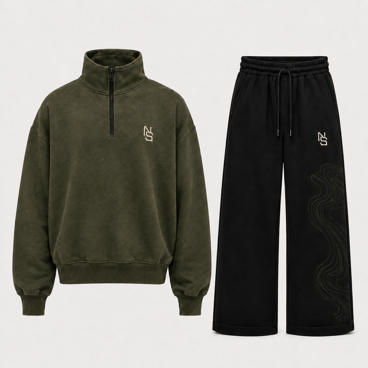 NVRSAME OLIVE MOTION — 2-PIECE SET