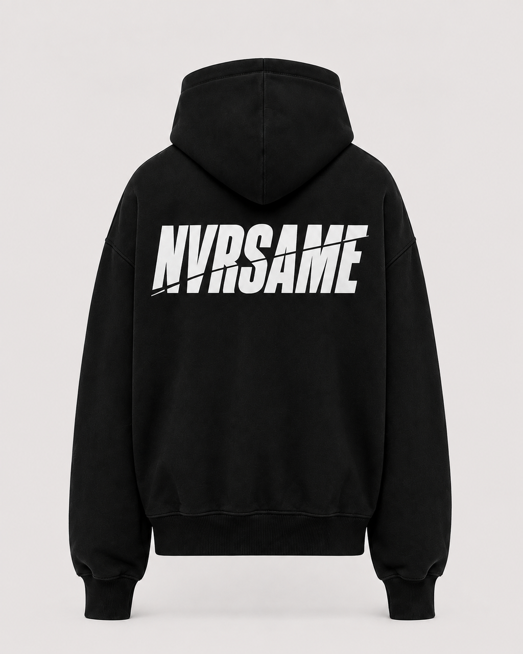 NVRSAME CORE BLACK HEAVYWEIGHT HOODIE