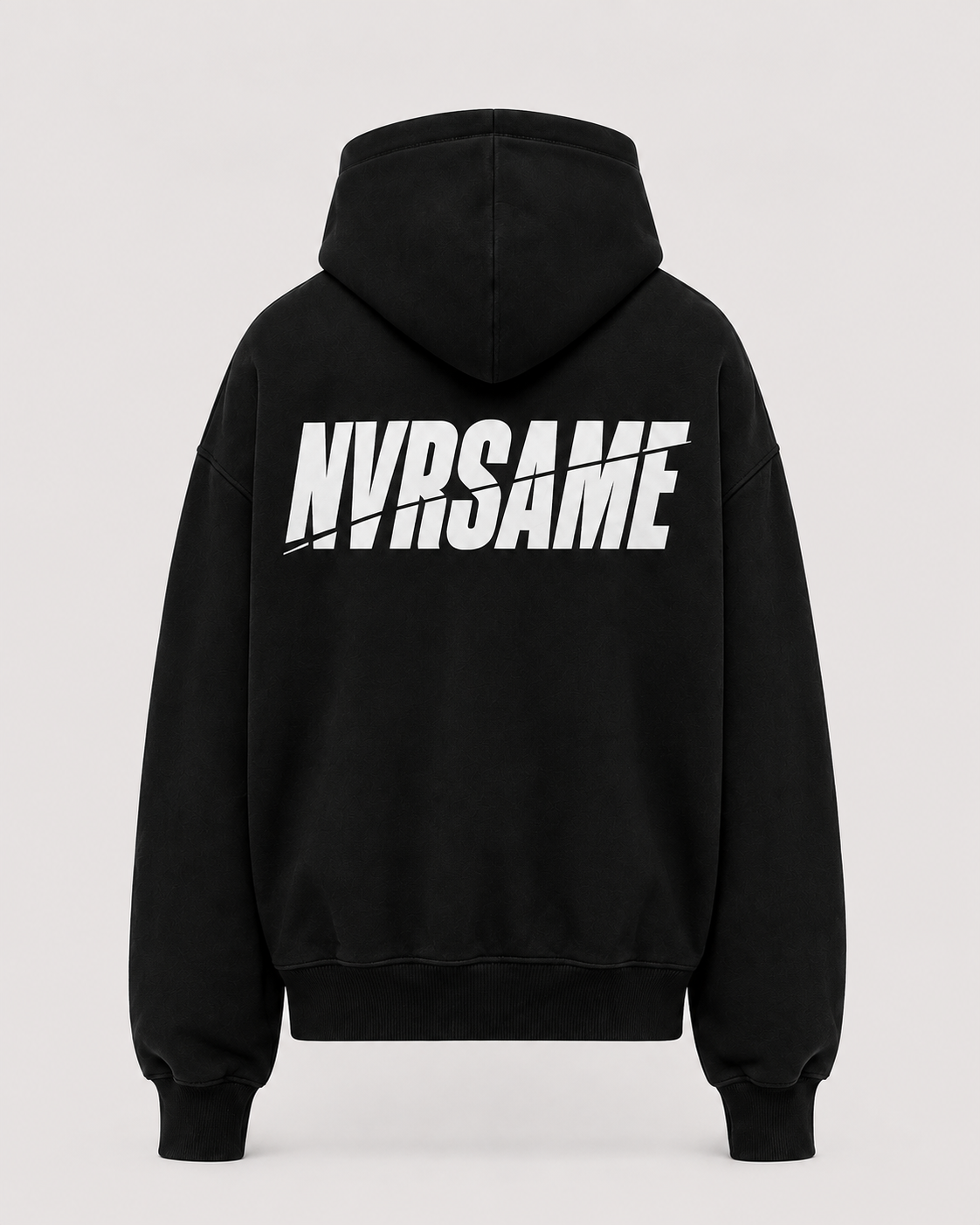 NVRSAME CORE BLACK HEAVYWEIGHT HOODIE