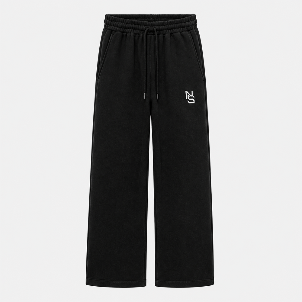Core Black Wide-Leg Pants