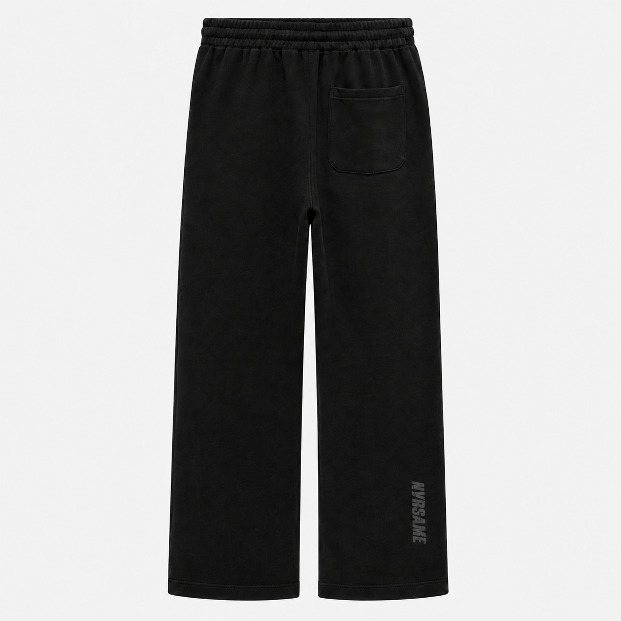 NVRSAME CORE BLACK WIDE-LEG PANTS