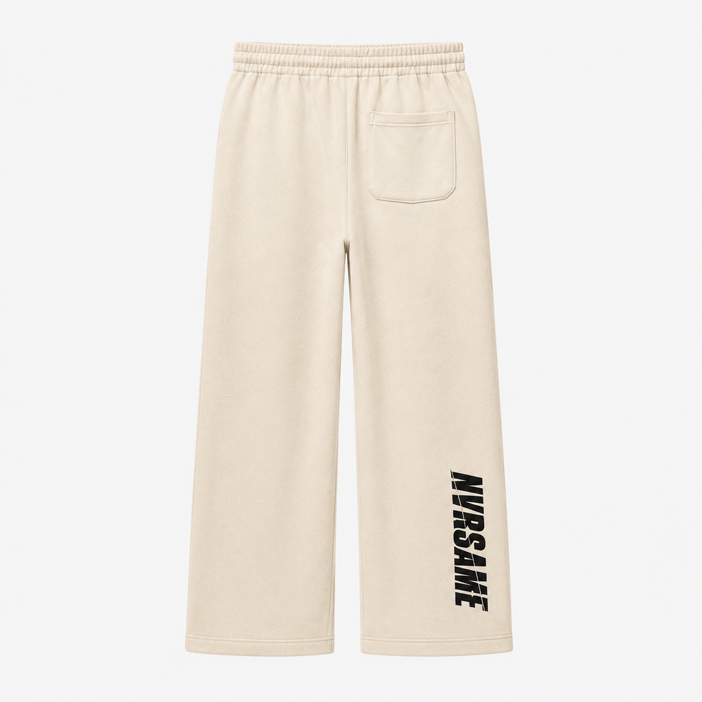 NVRSAME BONE SHIFT WIDE-LEG PANTS