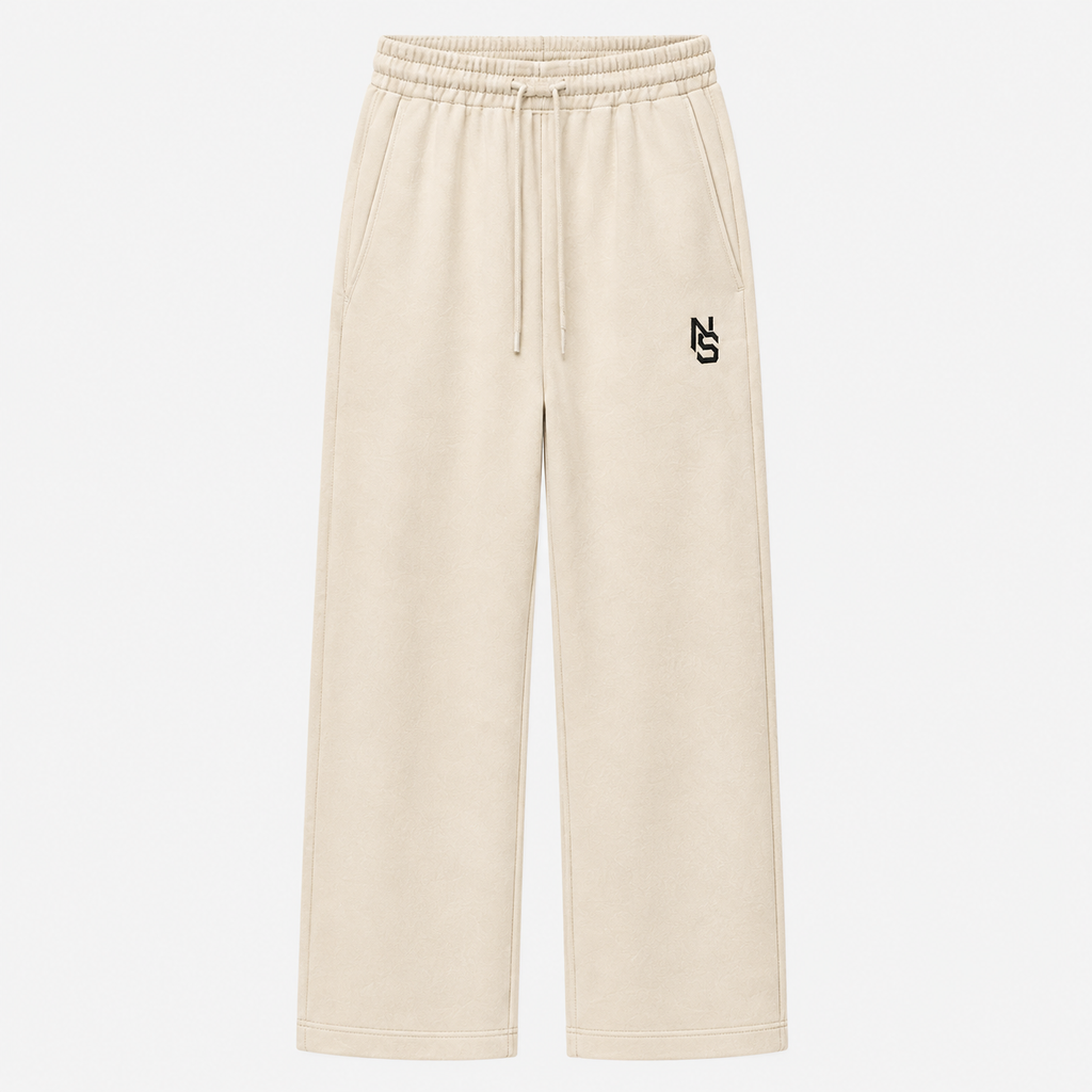 NVRSAME BONE SHIFT WIDE-LEG PANTS