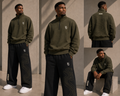 NVRSAME OLIVE MOTION HEAVYWEIGHT T-SHIRT